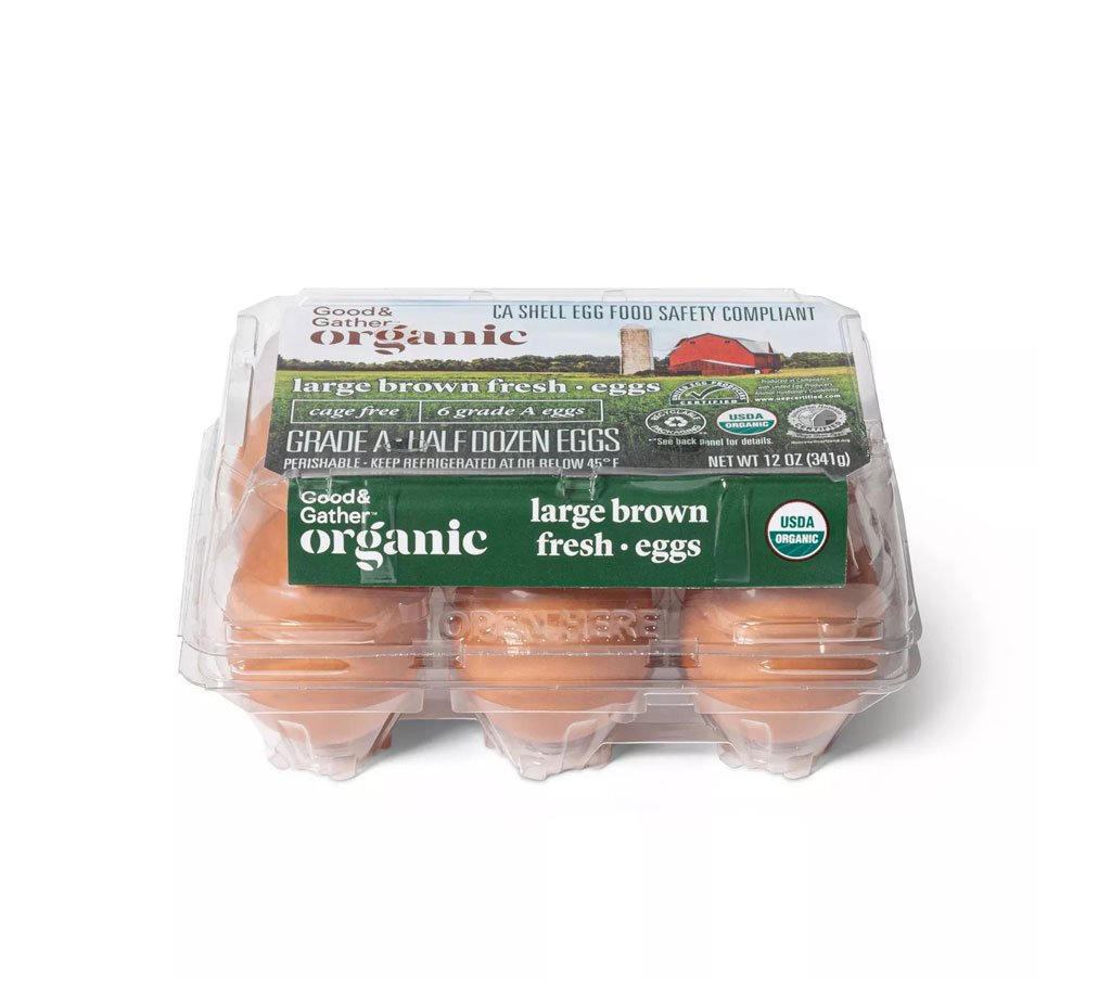 Organic Cage-Free Grade A Large Brown Eggs - Hình ảnh 2