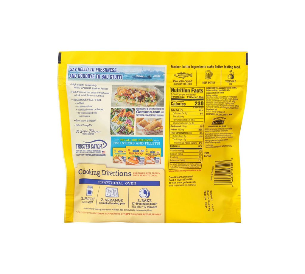 Gorton's Beer Battered Fish Fillets - Hình ảnh 2