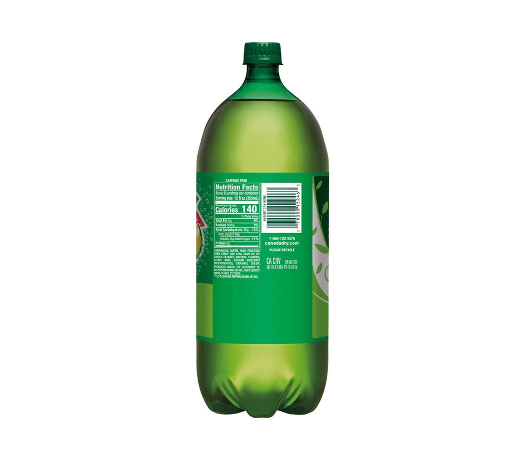 Canada Dry Ginger Ale - 2 L Bottle - Hình ảnh 2