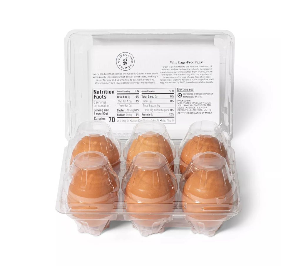 Organic Cage-Free Grade A Large Brown Eggs - Hình ảnh 3