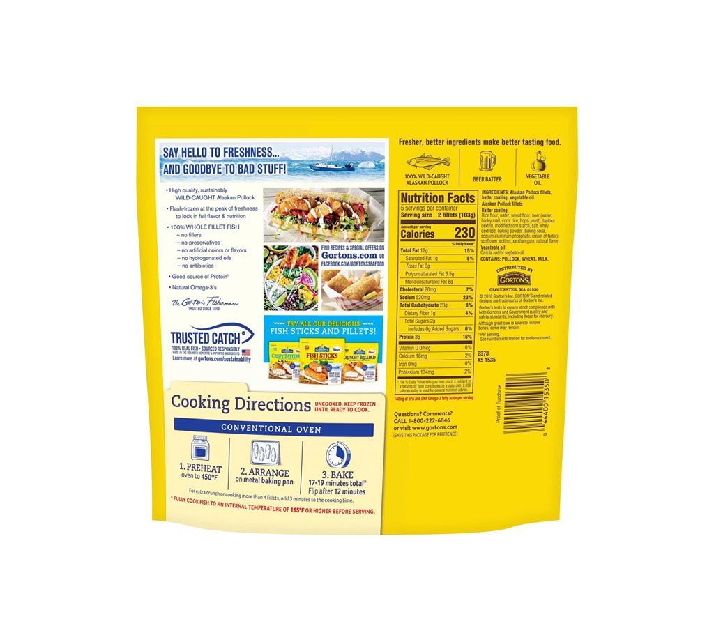 Gorton's Beer Battered Fish Fillets - Hình ảnh 3