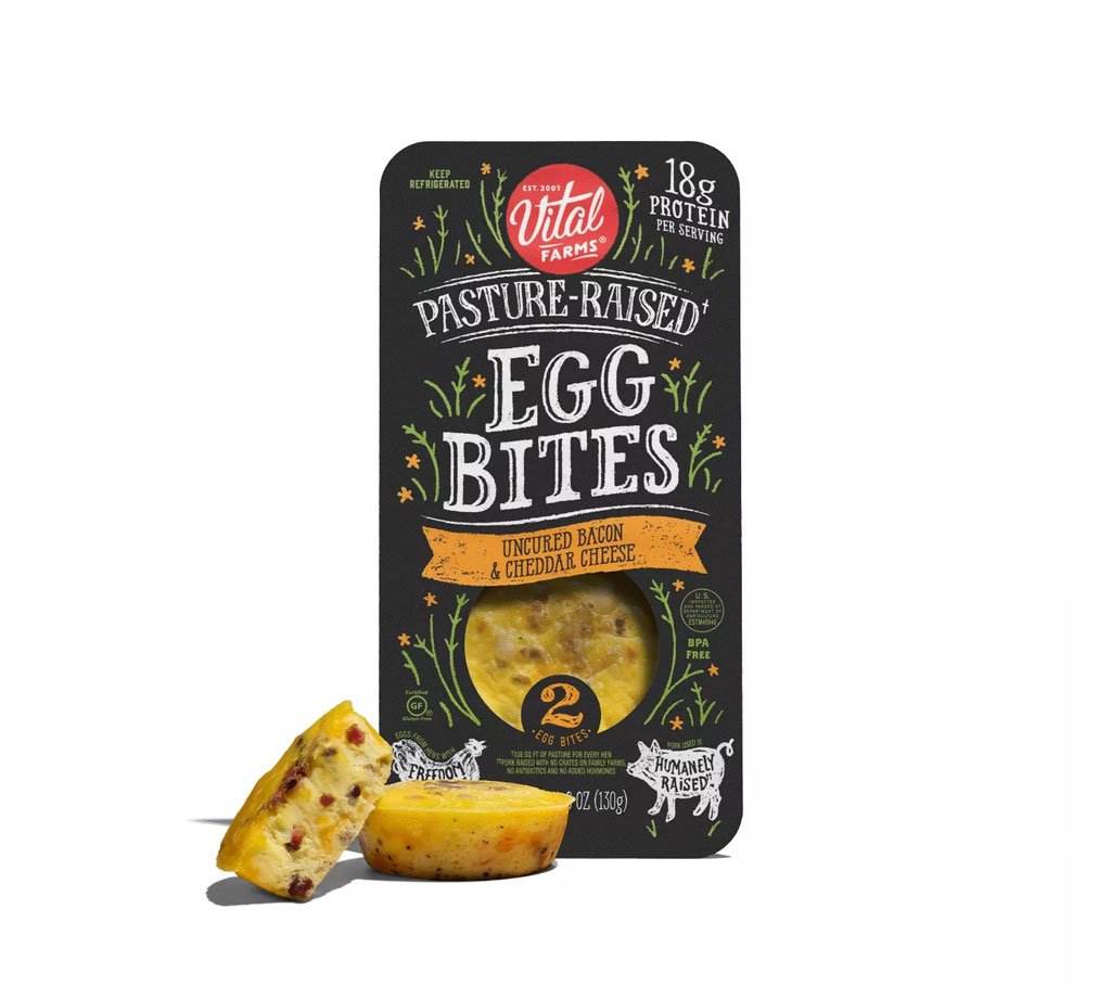 Vital Farms Pasture-Raised Egg Bites Bacon & Cheddar - Hình ảnh 3